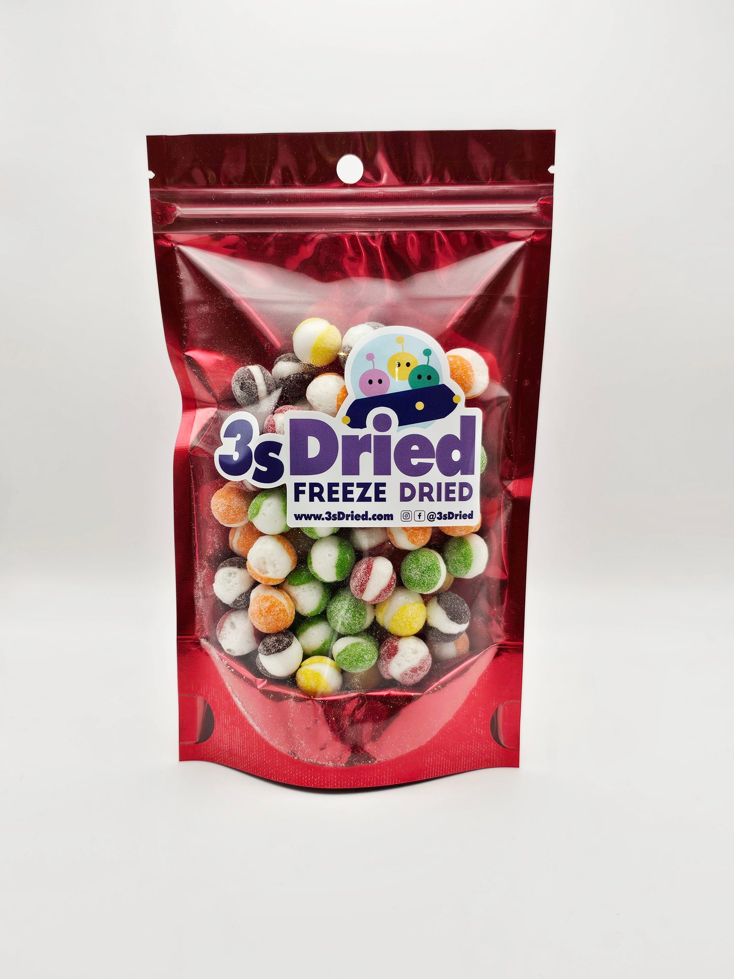 Freeze Dried Sour Rainbow Crunch - Tangy Sour Skittles Flavor
