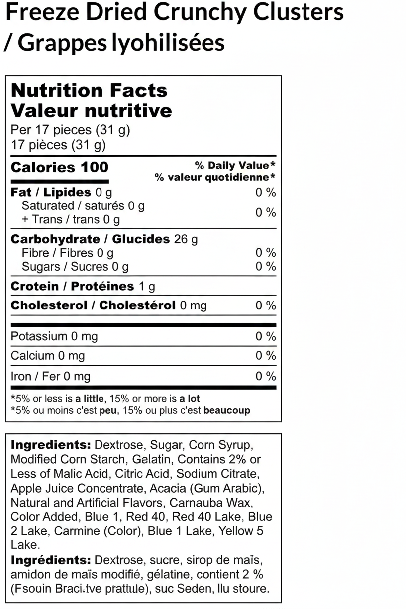 Freeze Dried Crunchy Cluster